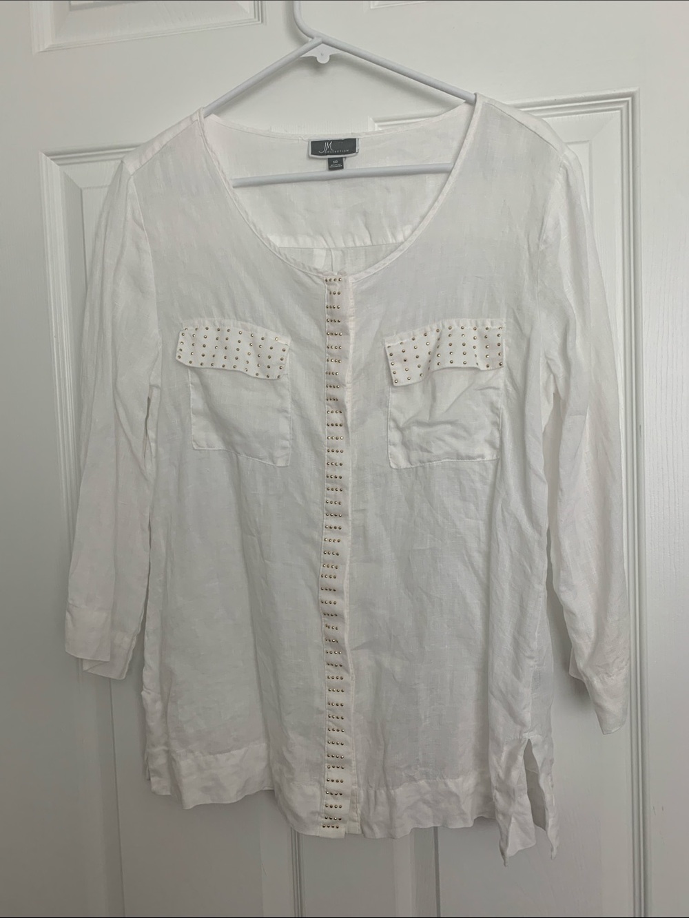 JM Collection Linen Blouse